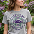 Rochester 585 Flower City Tee mockup
