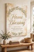 "Home Blessing" Scripture Canvas
