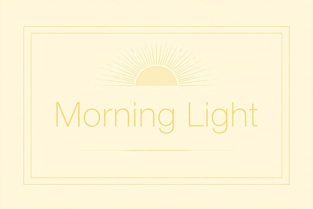 "Morning Light" Soy Candle design