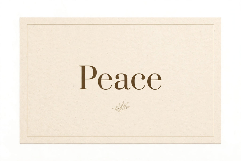 "Peace" Soy Candle design