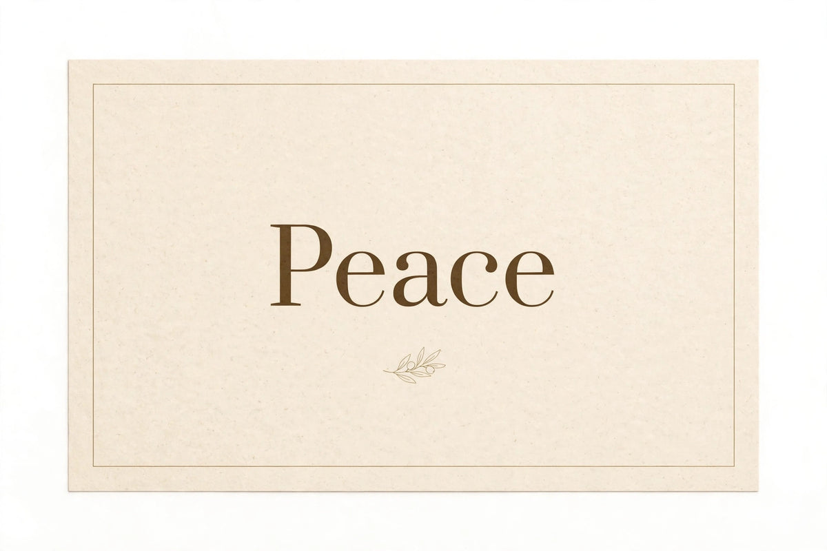 "Peace" Soy Candle design