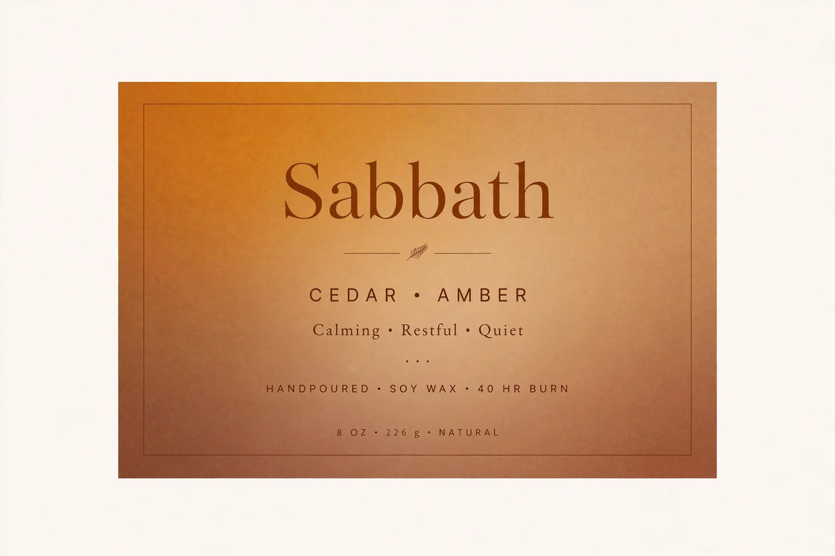 "Sabbath" Soy Candle design